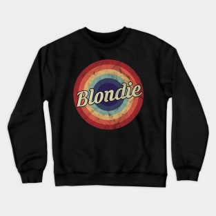 Blondie - Retro Vintage Circle Crewneck Sweatshirt